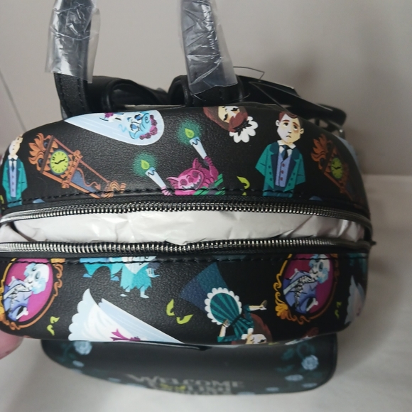 Disney Loungefly The Haunted Mansion Welcome Foolish Mortals Mini Backpack NWT - Picture 3 of 5